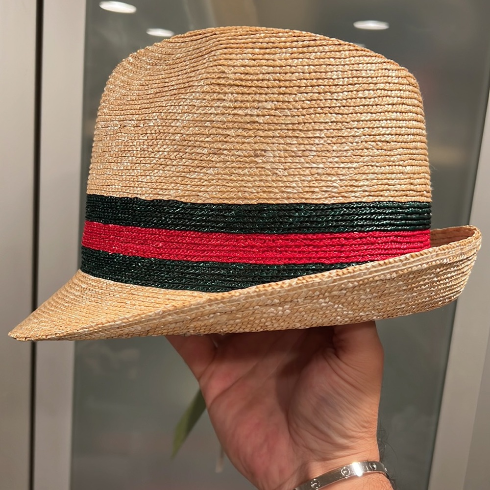 Gucci Woven Straw Bucket Hat XL 2022